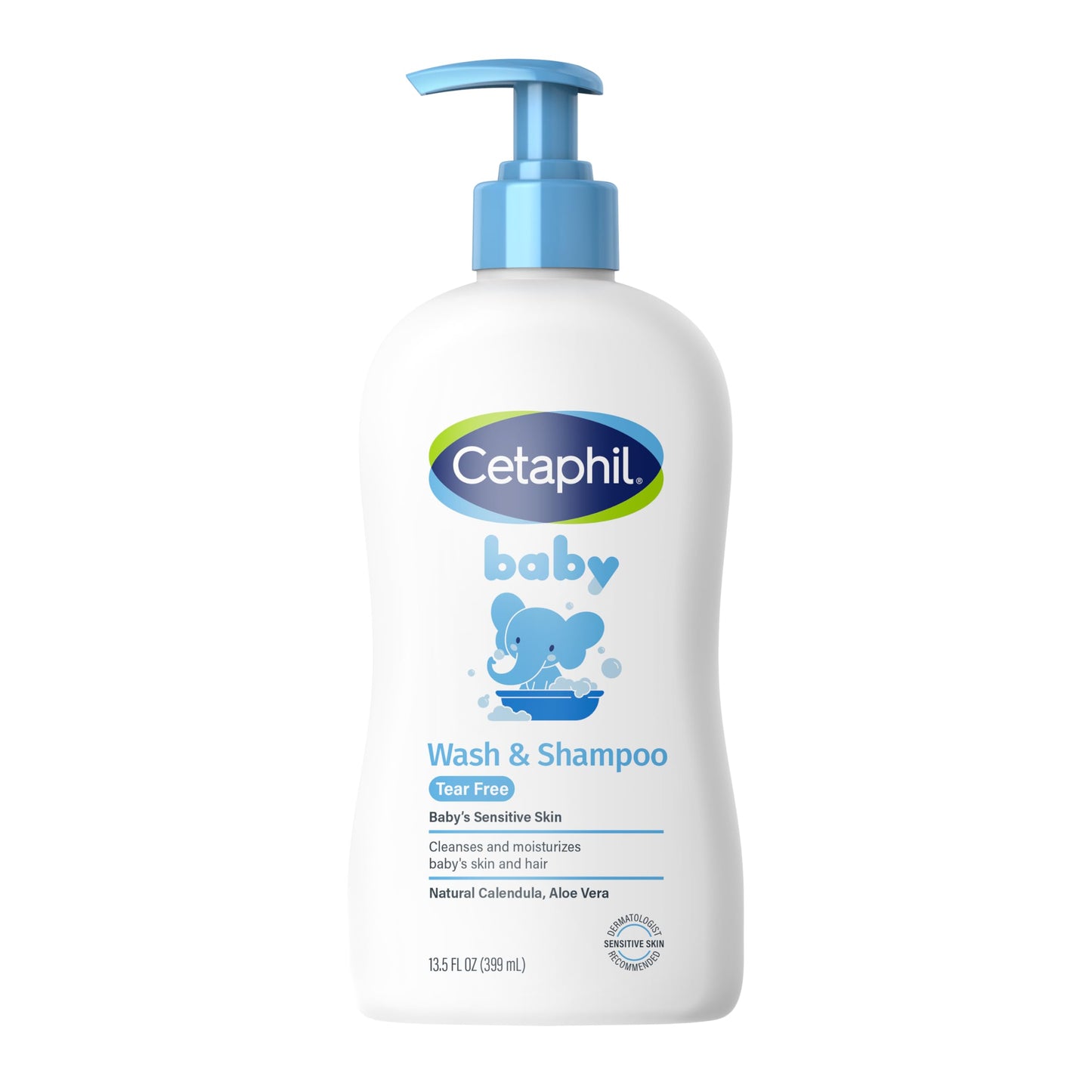 Cetaphil Baby Wash & Shampoo, 13.5oz Pack of 2, Hypoallergenic, Gentle Enough for Everyday Use, Soap Free