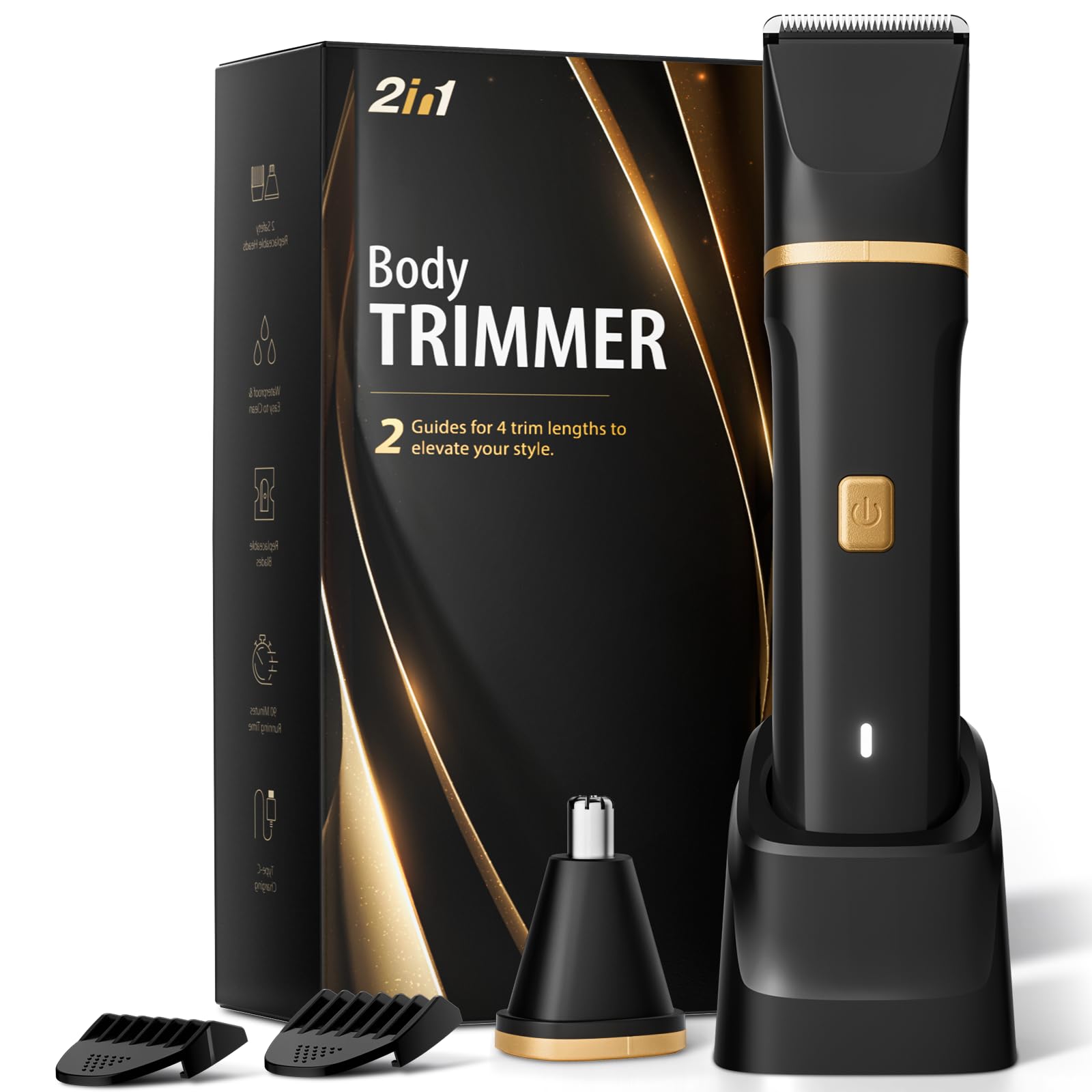 Risina Bikini Trimmer for Women - Painless Electric Razors for Silk Skin,Cordless Body Shaver with Ceramic Blade, Replaceable Lady Razor, IPX7 Waterproof & Easy Cleaning, Birthday Gifts for Women