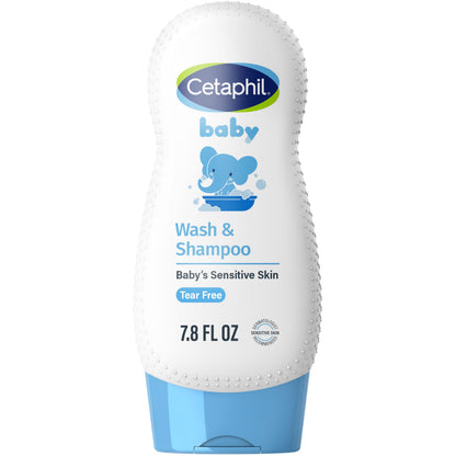 Cetaphil Baby Wash & Shampoo, 13.5oz Pack of 2, Hypoallergenic, Gentle Enough for Everyday Use, Soap Free
