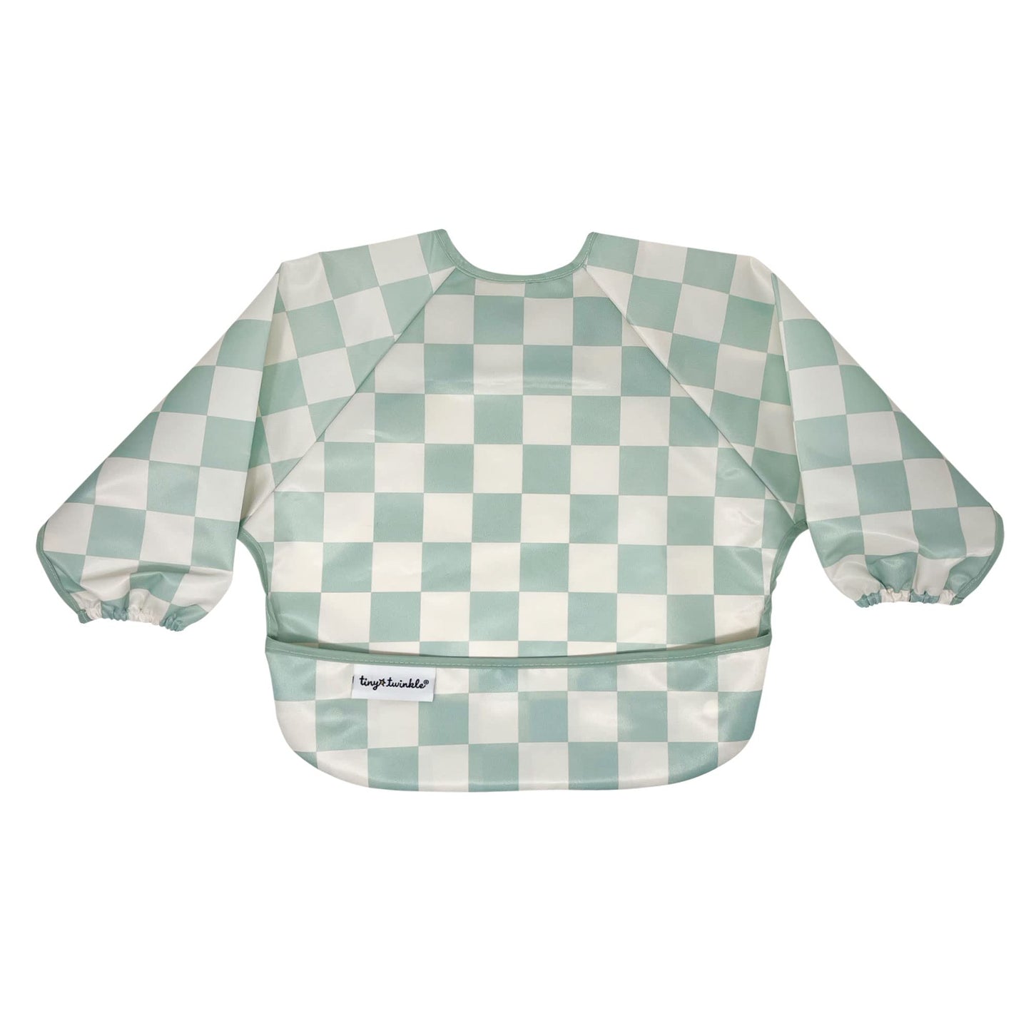 Tiny Twinkle Long Sleeve Bib for Babies & Toddlers | Waterproof Smock Bib for Eating | Machine Washable & Mess-Proof Feeding Essentials | Newborn Shower Gift (Dinosaur, 6–24M)
