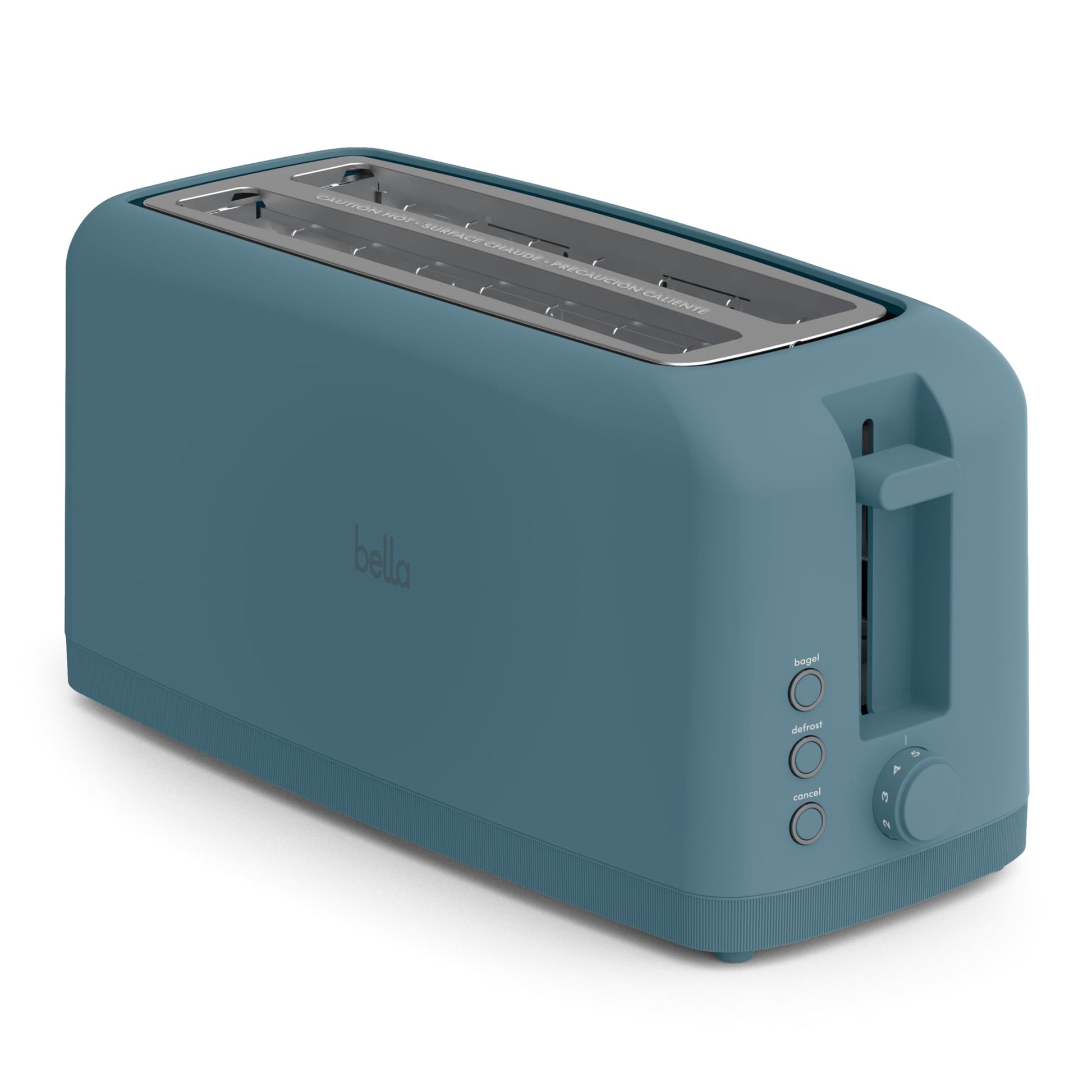 bella 2 Slice Slim Toaster, Fits-anywhere™ Kitchenware, 6 Setting Shade Control with Reheat & Cancel Buttons, Fits sourdough, 10” Long Slot, Anti Jam & Auto Shutoff, 900 Watt, Oatmilk