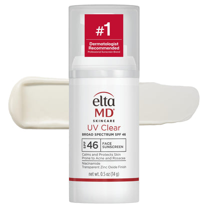 EltaMD UV Clear Face Sunscreen SPF, Oil-Free Sunscreen with Zinc Oxide, Dermatologist Recommended