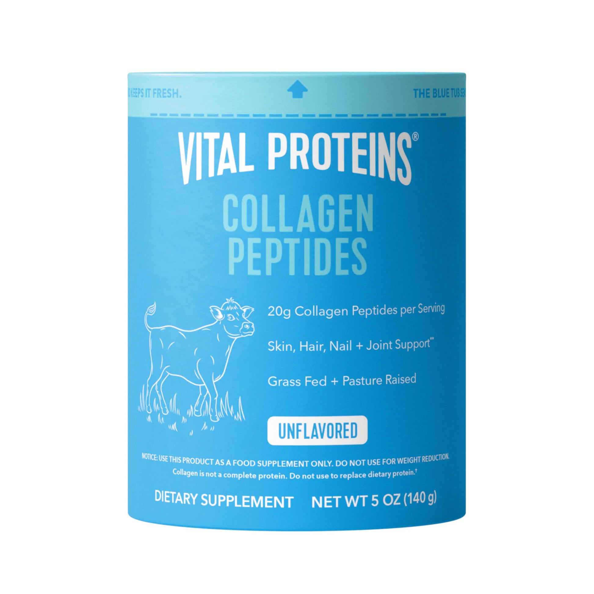 Vital Proteins Collagen Peptides Powder - Supports Hair, Nail, Skin, Bone & Joint Health, Unflavored, Collagen Protein 9.33 OZ