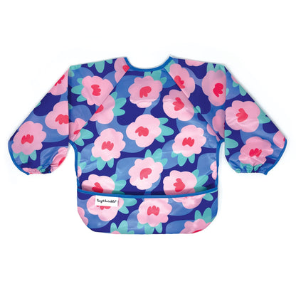 Tiny Twinkle Long Sleeve Bib for Babies & Toddlers | Waterproof Smock Bib for Eating | Machine Washable & Mess-Proof Feeding Essentials | Newborn Shower Gift (Dinosaur, 6–24M)