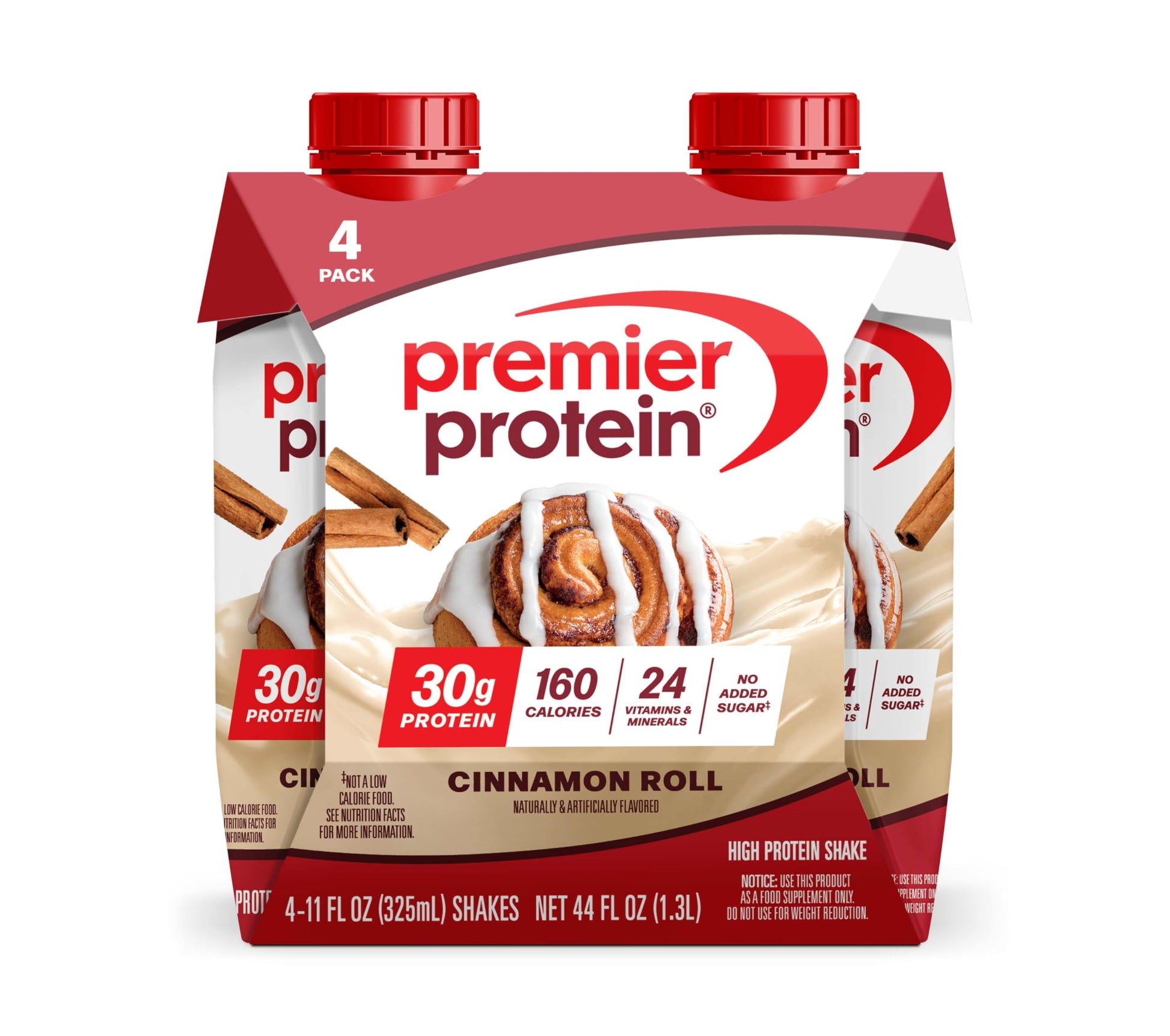 Premier Protein Shake, Café Latte with Caffeine for Energy – 30g Protein, No Added Sugar, 24 Vitamins & Minerals to Support Immune Health, 11 fl oz, 12 Pack