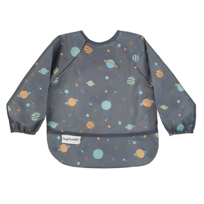 Tiny Twinkle Long Sleeve Bib for Babies & Toddlers | Waterproof Smock Bib for Eating | Machine Washable & Mess-Proof Feeding Essentials | Newborn Shower Gift (Dinosaur, 6–24M)