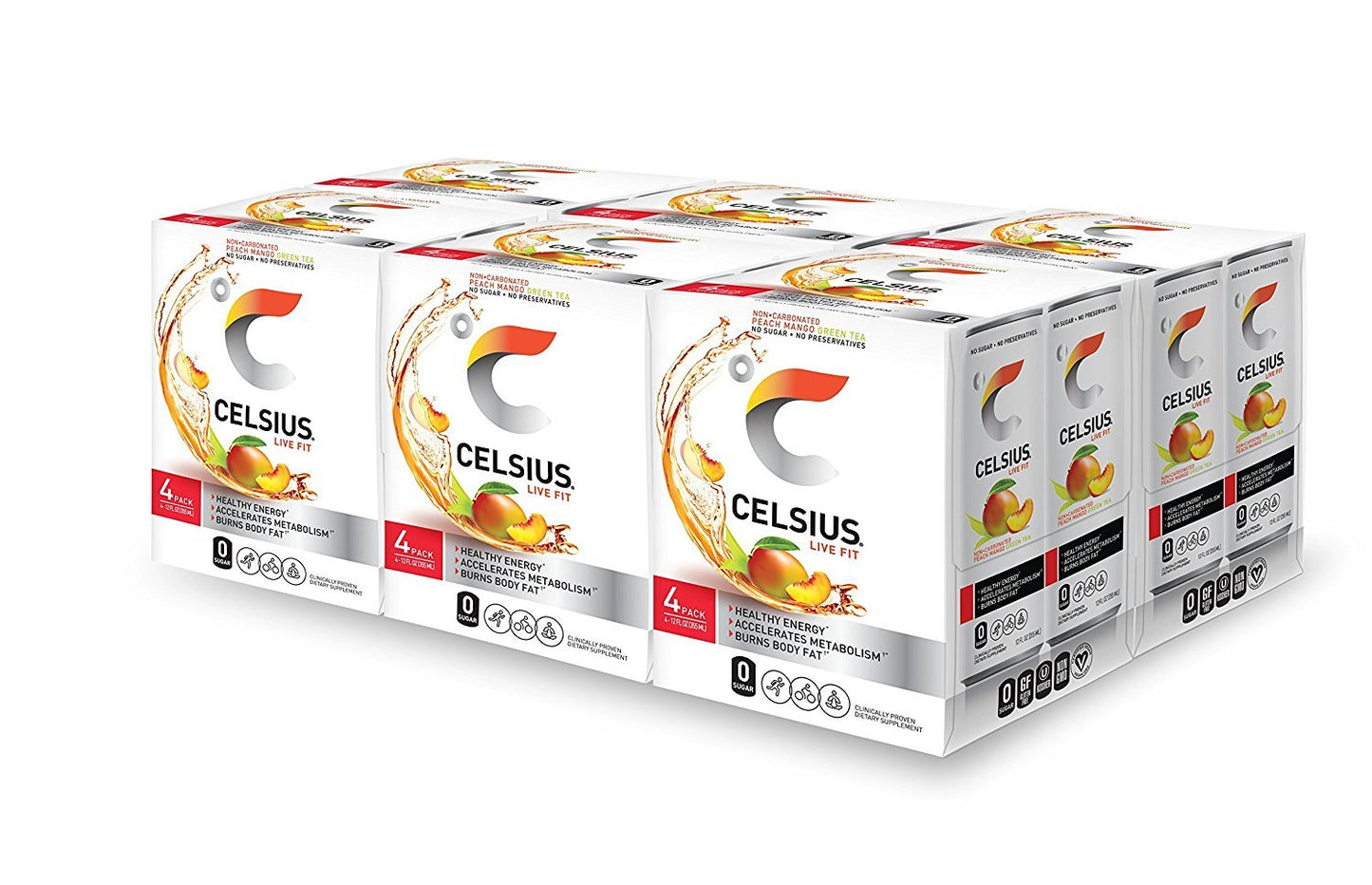 CELSIUS Assorted Flavors Official Variety Pack, Functional Essential Energy Drinks, 12 Fl Oz (Pack of 12)
