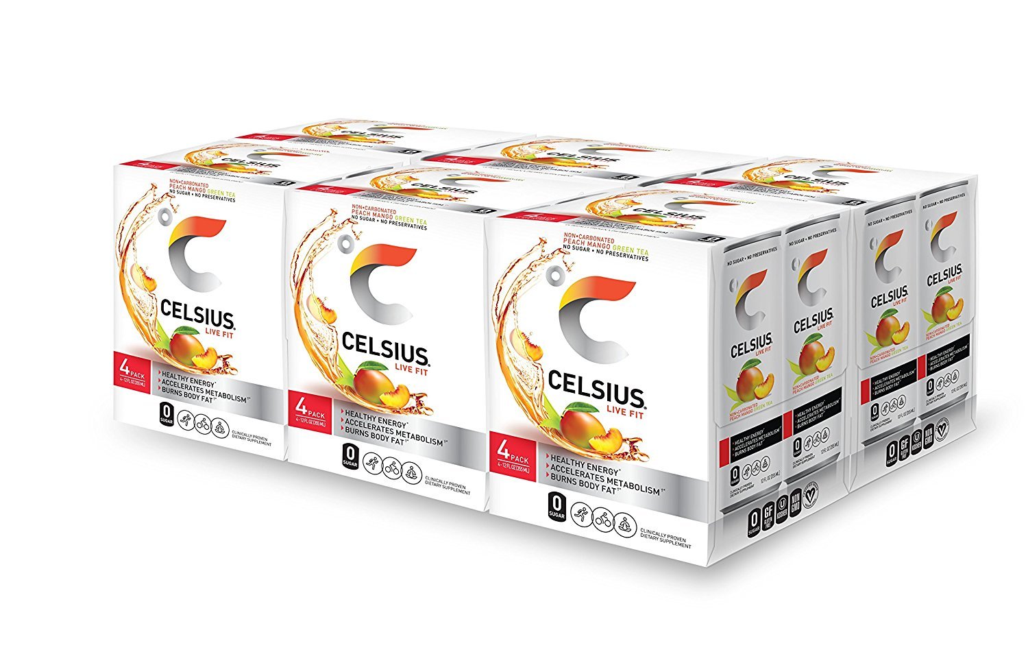 CELSIUS Assorted Flavors Official Variety Pack, Functional Essential Energy Drinks, 12 Fl Oz (Pack of 12)