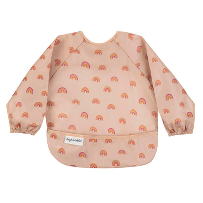 Tiny Twinkle Long Sleeve Bib for Babies & Toddlers | Waterproof Smock Bib for Eating | Machine Washable & Mess-Proof Feeding Essentials | Newborn Shower Gift (Dinosaur, 6–24M)