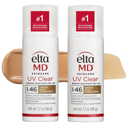 EltaMD UV Clear Face Sunscreen SPF, Oil-Free Sunscreen with Zinc Oxide, Dermatologist Recommended