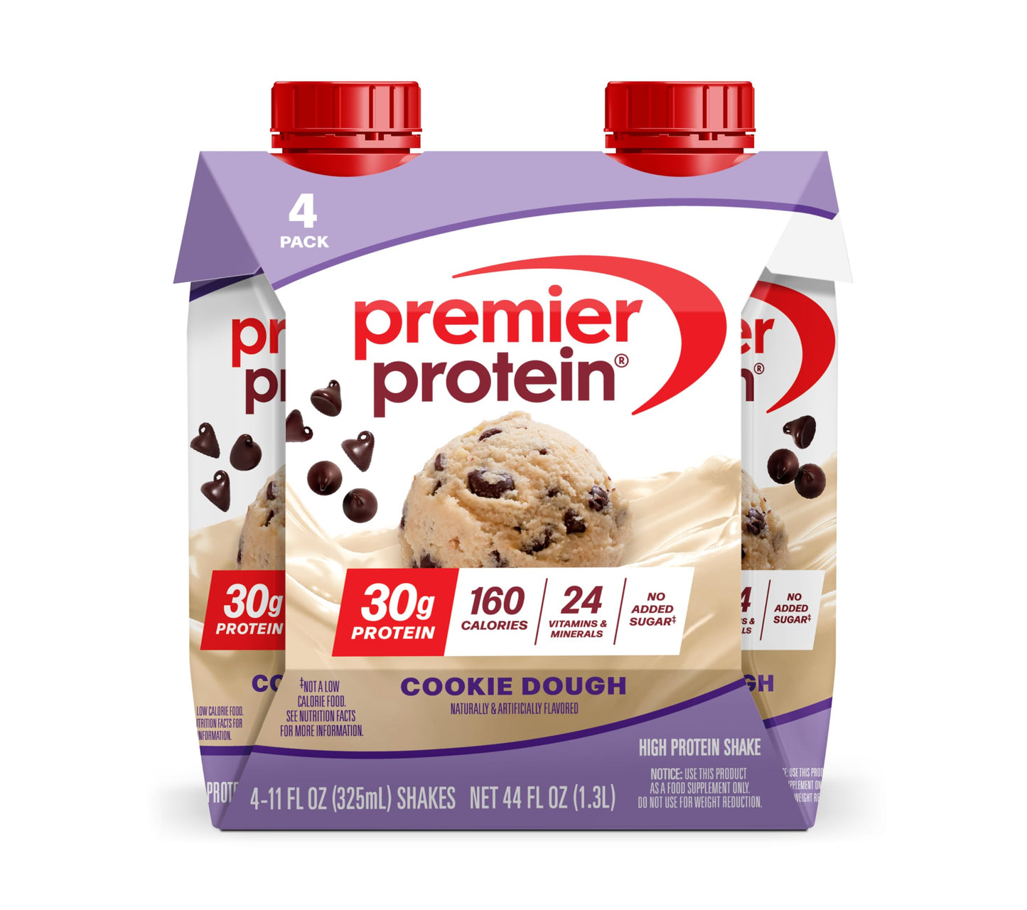 Premier Protein Shake, Café Latte with Caffeine for Energy – 30g Protein, No Added Sugar, 24 Vitamins & Minerals to Support Immune Health, 11 fl oz, 12 Pack