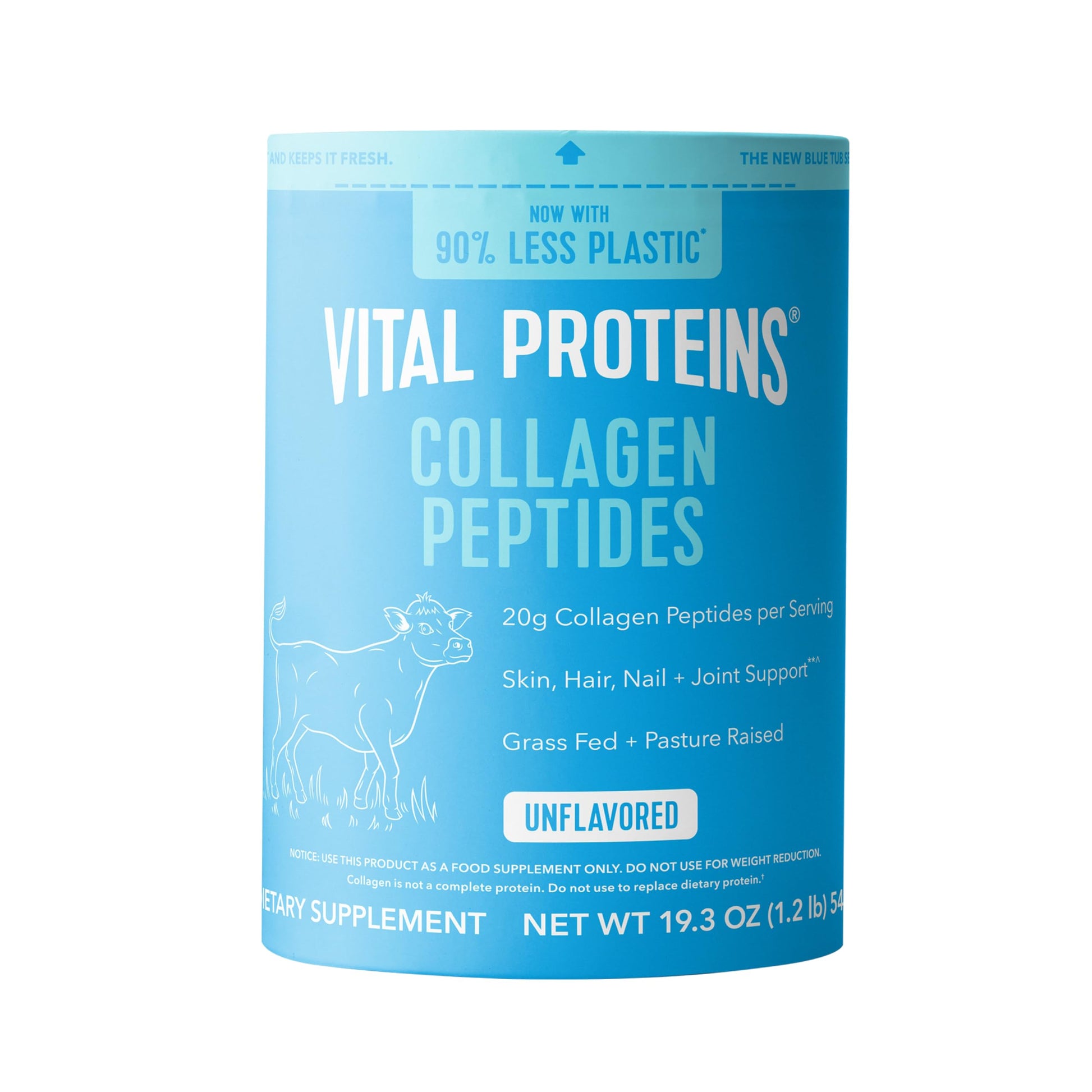 Vital Proteins Collagen Peptides Powder - Supports Hair, Nail, Skin, Bone & Joint Health, Unflavored, Collagen Protein 9.33 OZ