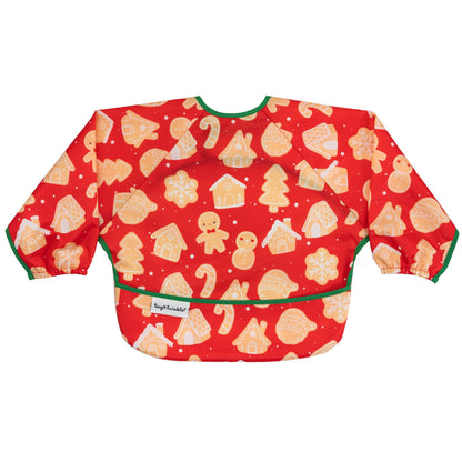 Tiny Twinkle Long Sleeve Bib for Babies & Toddlers | Waterproof Smock Bib for Eating | Machine Washable & Mess-Proof Feeding Essentials | Newborn Shower Gift (Dinosaur, 6–24M)