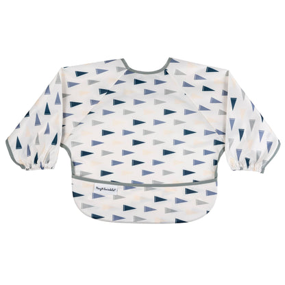Tiny Twinkle Long Sleeve Bib for Babies & Toddlers | Waterproof Smock Bib for Eating | Machine Washable & Mess-Proof Feeding Essentials | Newborn Shower Gift (Dinosaur, 6–24M)