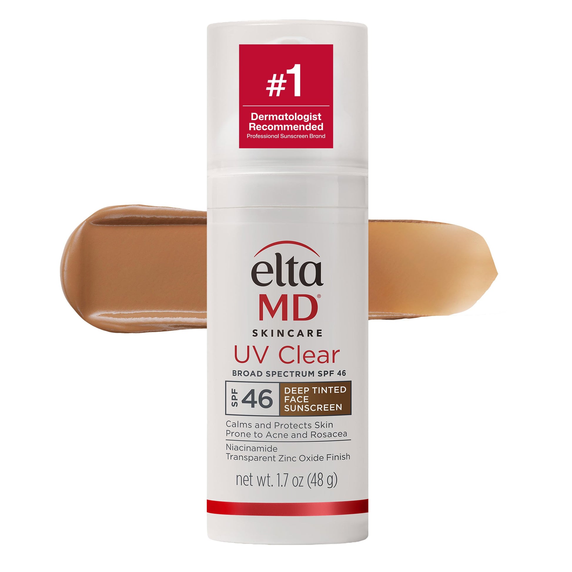 EltaMD UV Clear Face Sunscreen SPF, Oil-Free Sunscreen with Zinc Oxide, Dermatologist Recommended