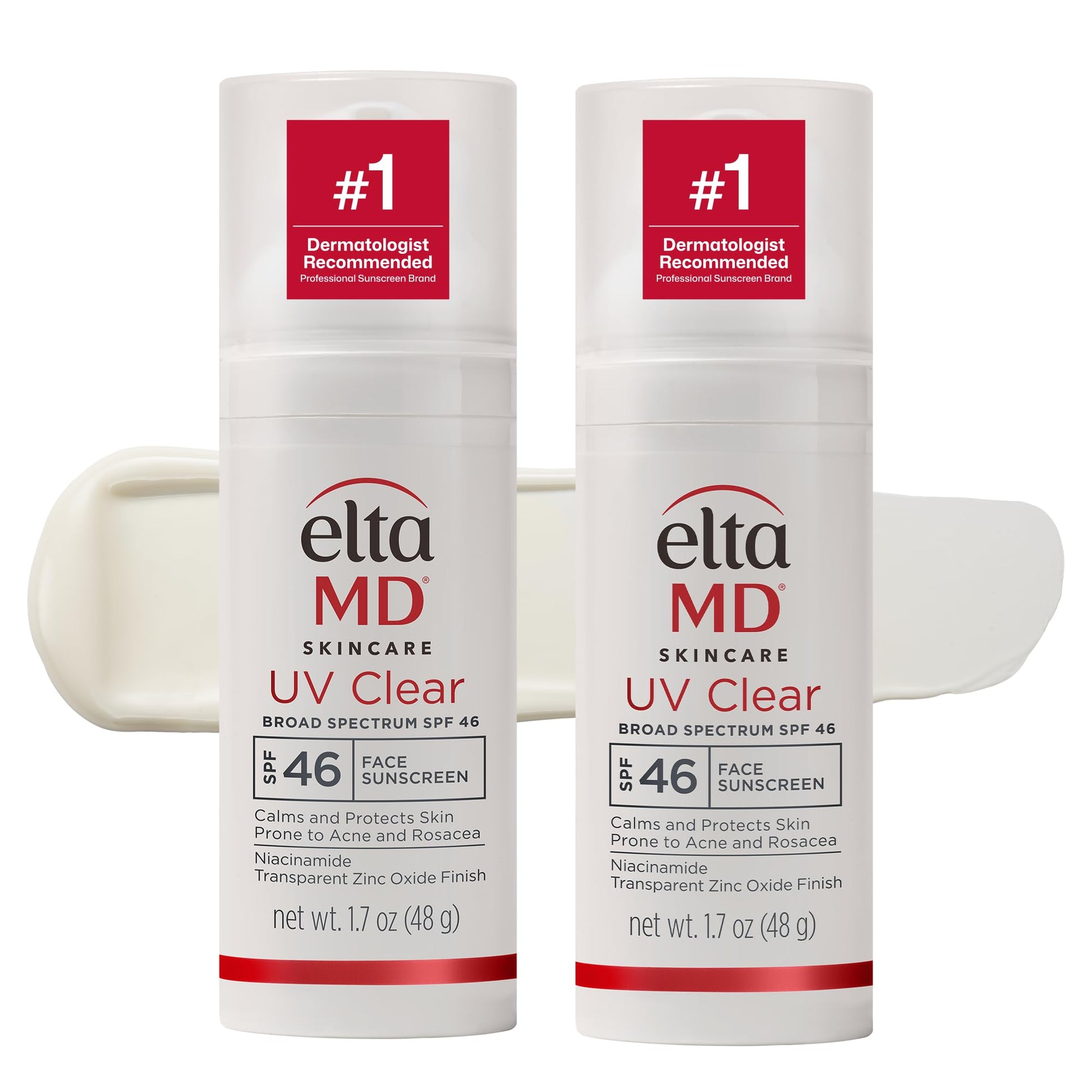 EltaMD UV Clear Face Sunscreen SPF, Oil-Free Sunscreen with Zinc Oxide, Dermatologist Recommended