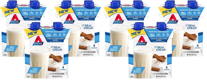 Atkins Milk Chocolate Delight High Protein Shake, 15g Protein, 2g Net Carb, 1g Sugar, Keto Friendly, Chocolate Flavored Protein Shakes, 12 Count