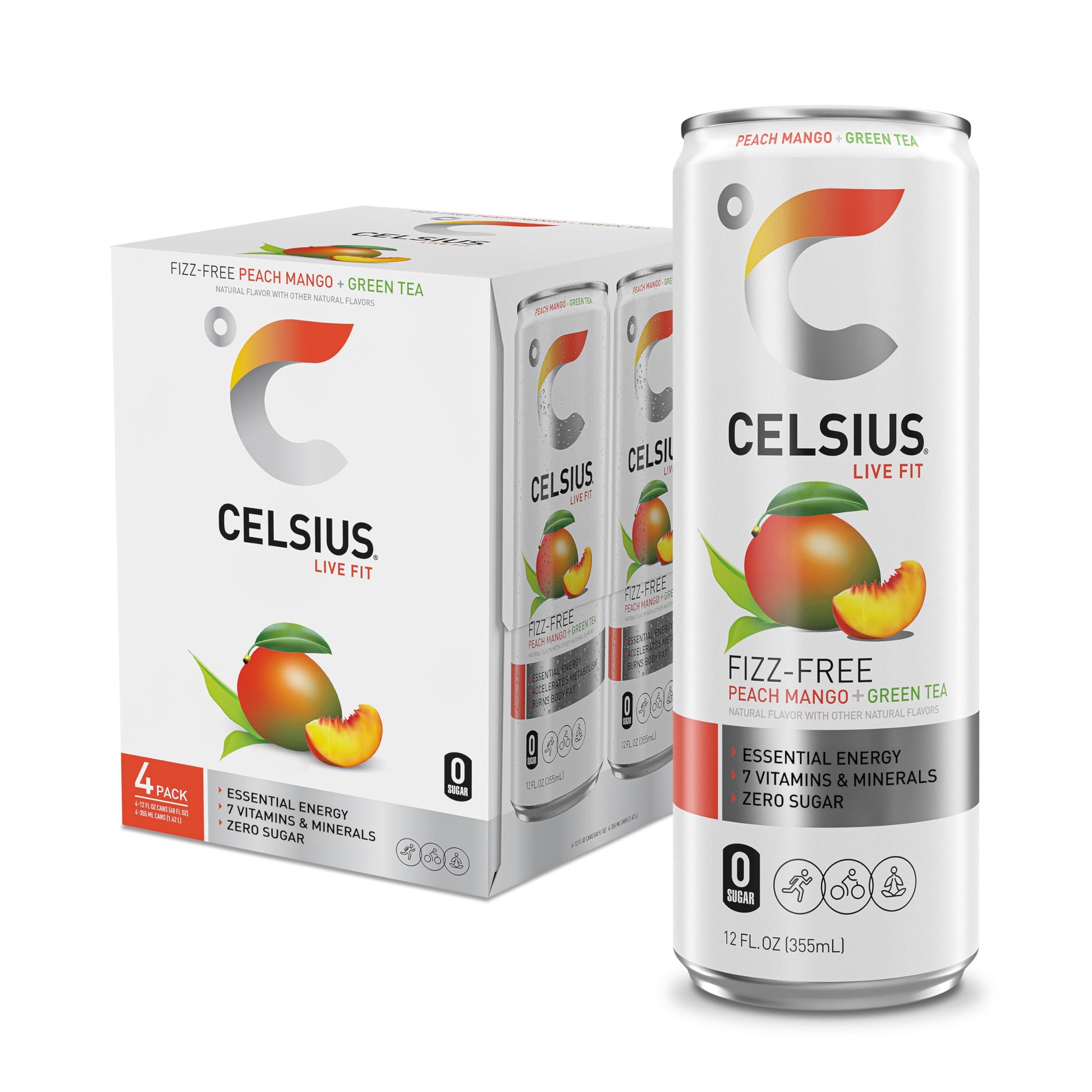 CELSIUS Assorted Flavors Official Variety Pack, Functional Essential Energy Drinks, 12 Fl Oz (Pack of 12)