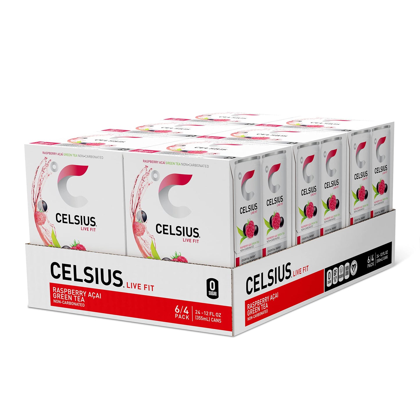 CELSIUS Assorted Flavors Official Variety Pack, Functional Essential Energy Drinks, 12 Fl Oz (Pack of 12)