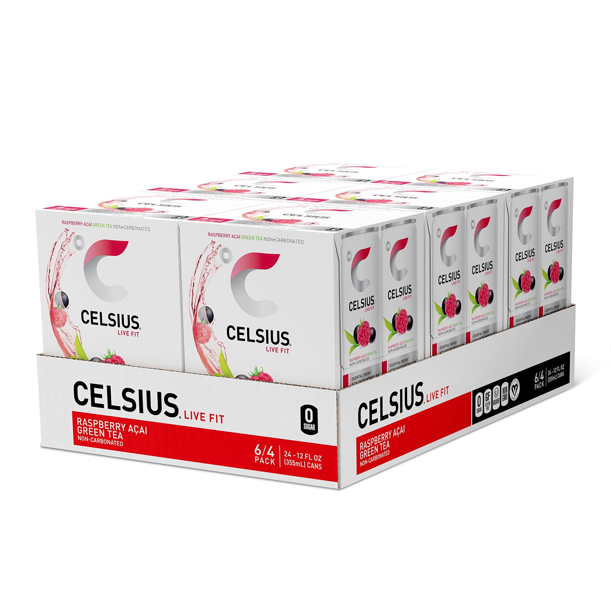 CELSIUS Assorted Flavors Official Variety Pack, Functional Essential Energy Drinks, 12 Fl Oz (Pack of 12)