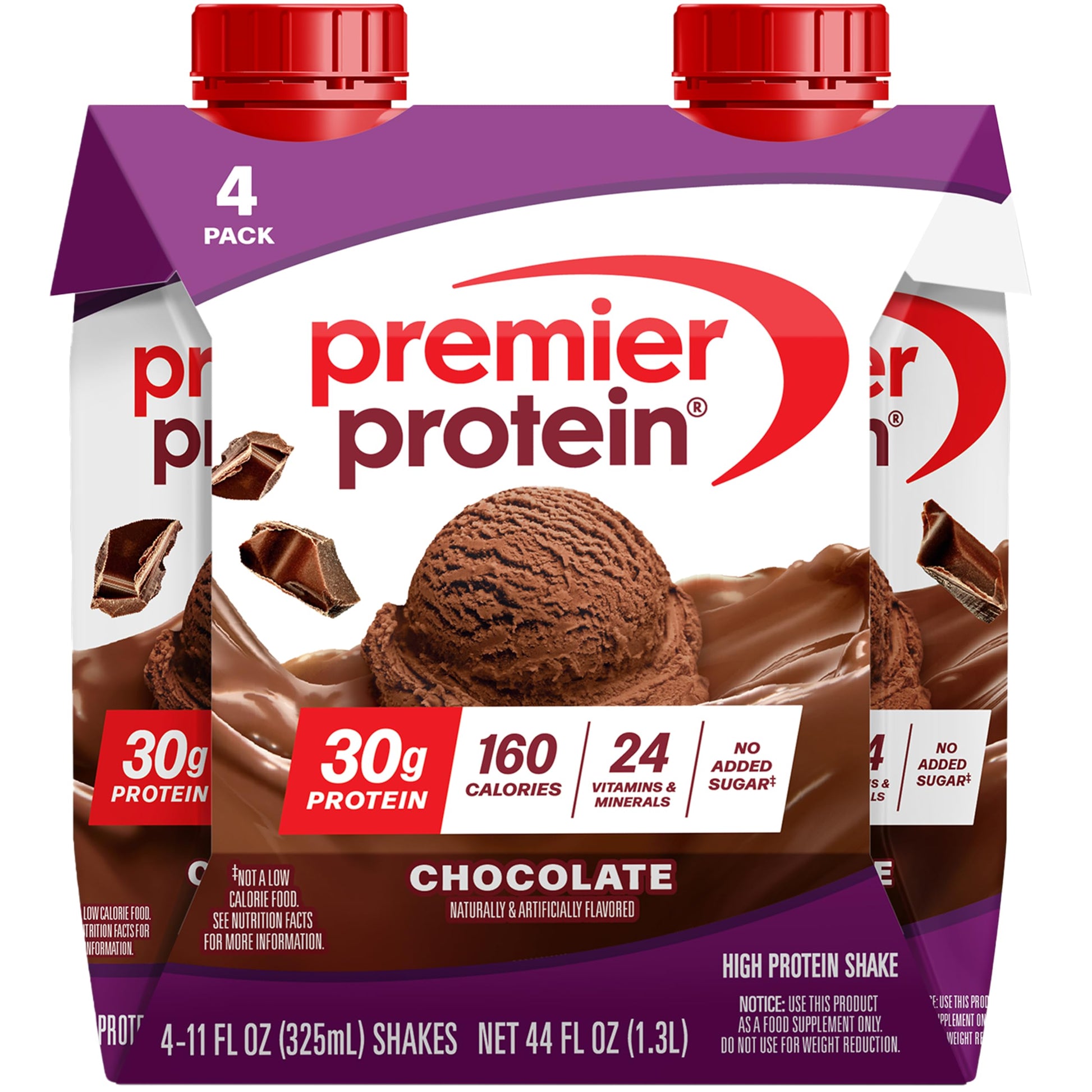 Premier Protein Shake, Café Latte with Caffeine for Energy – 30g Protein, No Added Sugar, 24 Vitamins & Minerals to Support Immune Health, 11 fl oz, 12 Pack