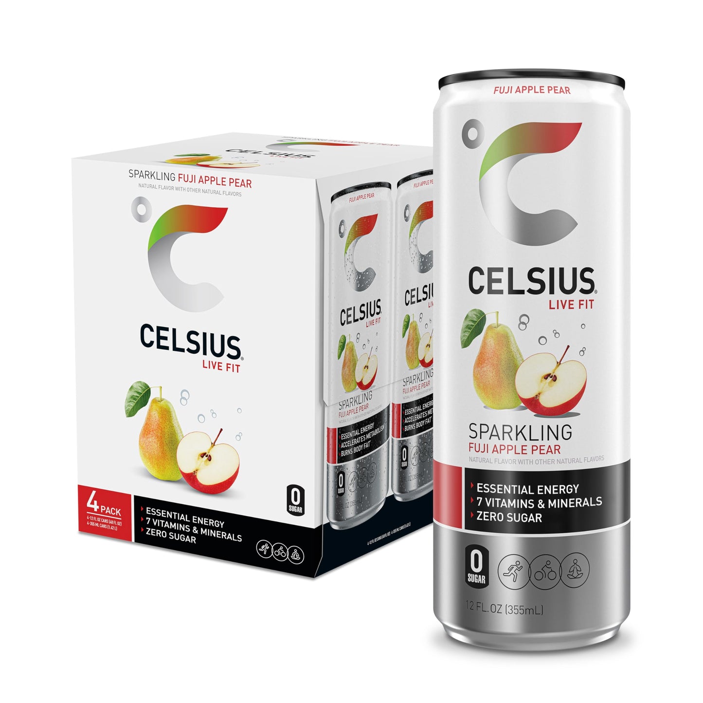 CELSIUS Assorted Flavors Official Variety Pack, Functional Essential Energy Drinks, 12 Fl Oz (Pack of 12)