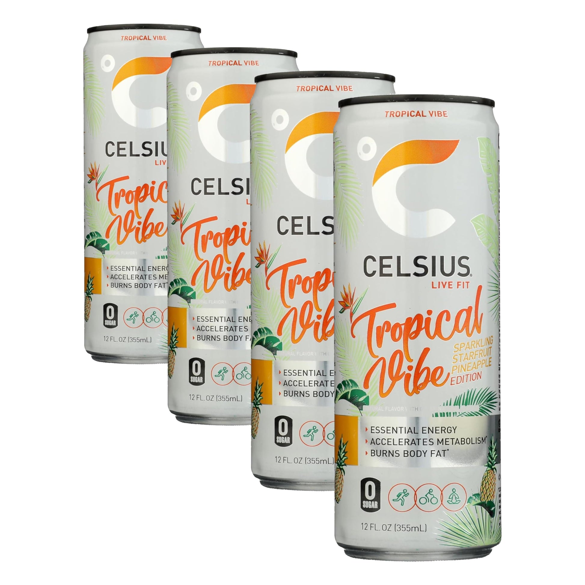CELSIUS Assorted Flavors Official Variety Pack, Functional Essential Energy Drinks, 12 Fl Oz (Pack of 12)