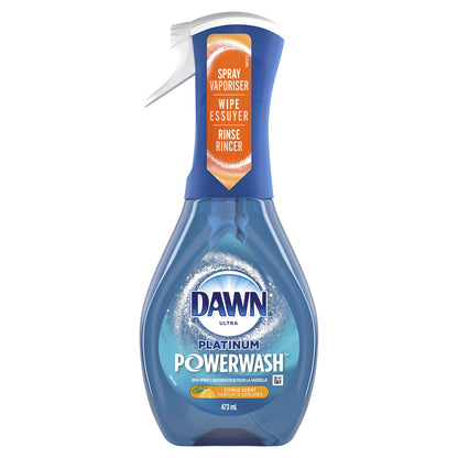 Dawn Powerwash Spray, Dish Soap, Dishwashing Liquid, Fresh, 1 Starter Kit + 3 Refills, 4x16 Fl Oz
