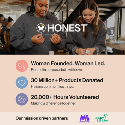 The Honest Company Comfort Dry Overnight Diapers, Up to 12 Hours Protection, Hypoallergenic, Fragrance-Free, Cozy Cloud + Star Signs, Club Box Size 6 (35+ lbs), 34 Count